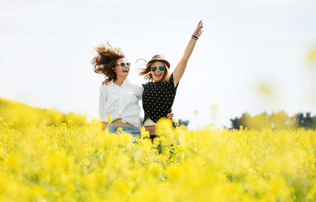 Young and happy women.