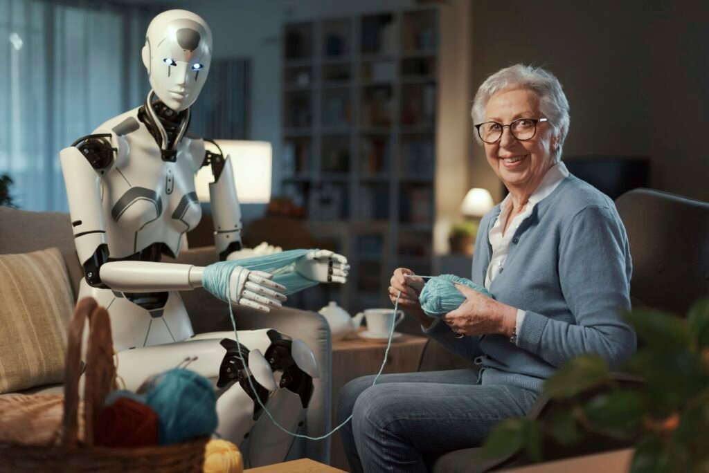 Knitting with Robotic Assistance at Home
