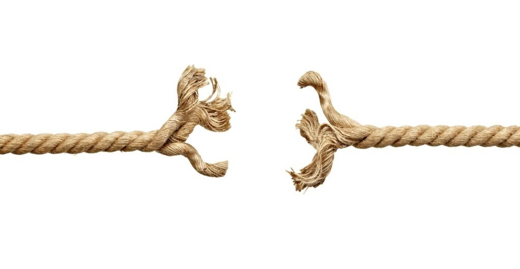 string rope cord pressure broken stress